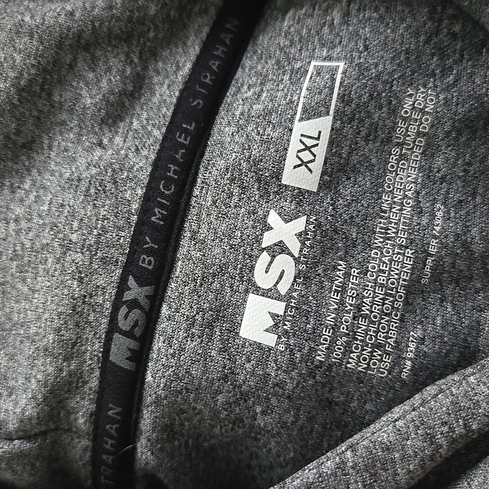 MSX by Michael Strahan pullover hoodie with zipper pockets size XXL - Picture 2 of 2